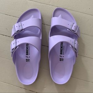 Birkenstock EVA Arizona Sandals in Purple Fog